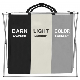 LAUNDRY BAG, 3 SECTIONS ​-1pcs/opp-20pcs/ctn68.5x35.5x58cm