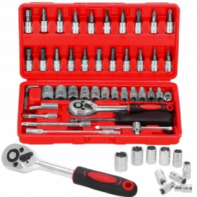 SOCKET WRENCH SET 46 PCS.-1set/opp-24set/ctn48x27.5x26cm