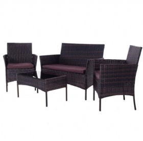 GARDEN FURNITURE SET, TABLE SET, TECHNORATTAN CHAIRS FOR TERRACE, BALCONY