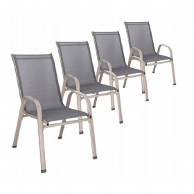 4x GARDEN CHAIR, strong CHAIRS, CHAIRS for the terrace, balcony, terrace, metal