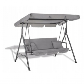 GARDEN ROCKING SWING, 3-PERSON EXPANDABLE BENCH, 2in1 + CANOPY MATTRESS